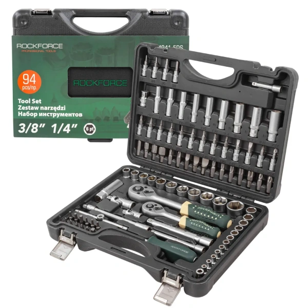 Набор инструментов 94 пр. 1/4''3/8''(6гр)(4-22мм)