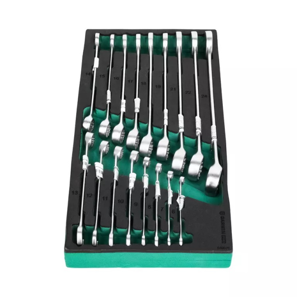 Набор ключей комбинированных GARWIN PRO 646070 (17 пр., 6-24 мм, в ложементе EVA)