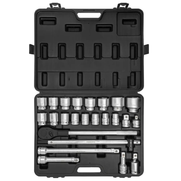 Набор инструментов 24пр. 3/4''6гр.(17,19,21,22,24,27,30,32,33,34,35,36,38,41,46,50), в кейсе