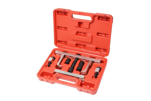 Съемник шкивов двухзахватный сборный 7пр.(Ø захвата: 0-195мм), в кейсе