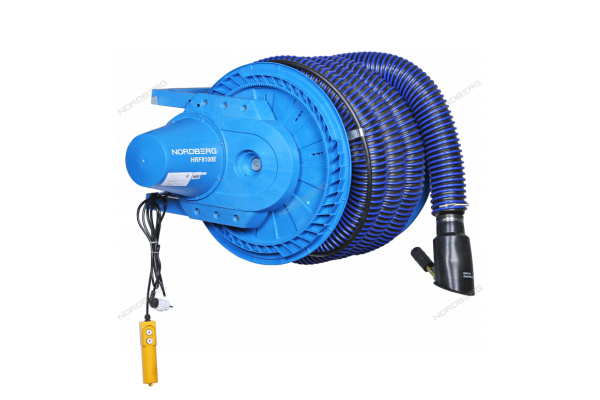 Катушка для сбора выхлопных газов NORDBERG HRF8100E-KIT (с автоматическим приводом, со шлангом D=100 и насадкой)