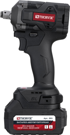 BBIW12890 Гайковерт ударный аккумуляторный бесщёточный 1/2"DR, 21В, 890 Нм Thorvik