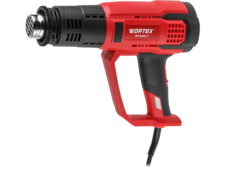 Термовоздуходувка WORTEX HG 6124 T в кор. + набор сопл 2000 Вт, 2 режима., 60-600 °С
