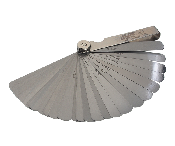 Набор щупов прямых для установки зазора JTC 4289 (0,04-0,63 мм, 0,0015"-0,025", 26 шт.)