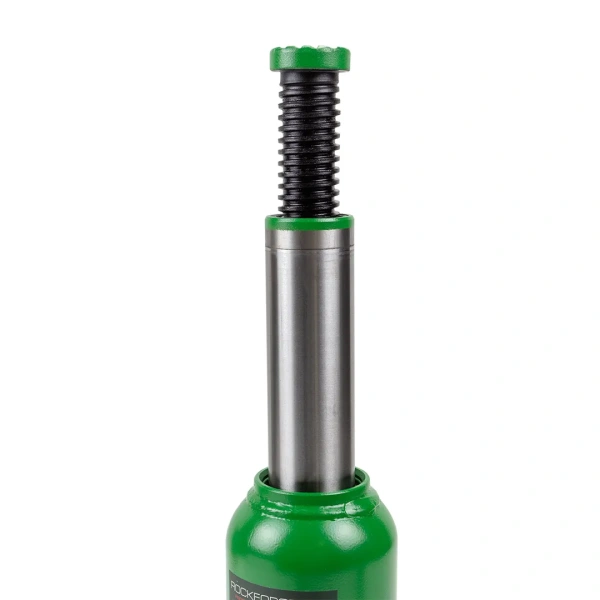 Домкрат гидравлический бутылочный, 10т (с предохранительным клапаном, минимальная высота: 190 мм, ход штока: 110 мм, ход винта: 60 мм, максимальная вы