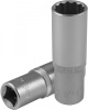 Головка торцевая глубокая S04HD4719, 12-гранная, 1/2"DR, 19 мм