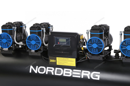 Компрессор безмасляный NORDBERG NCEO200/1000 (380 В, ресивер 200 л, 1000 л/мин)