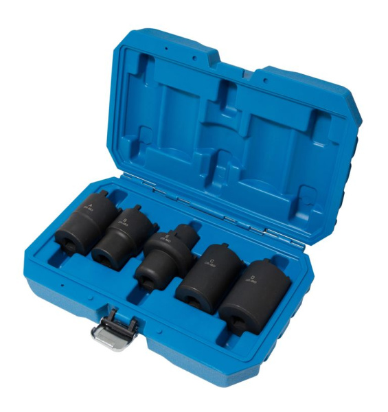 Набор головок зубчатых 1/2''5пр.(Mercedes Benz W460,461,463,116,123,107,114,115,116), в кейсе