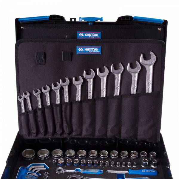 Набор инструментов универсальный KING TONY 9052-002MRV, пластиковый ящик, 112 предметов
