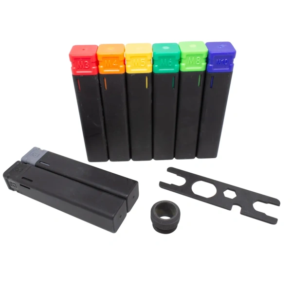 Заклепочник механический двуручный 2в1''Profi''(L-260мм, вытяжные:2.4, 3.2, 4.0, 4.8, 6.4мм, резьбовые заклепки:М3,М4,М5,М6,М8,М10), в кейсе