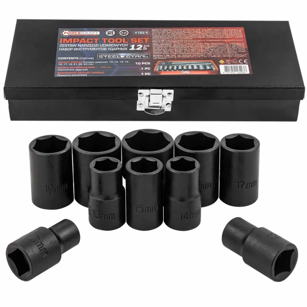 Набор инструментов ударных 12пр. 1/2''(6гр.)