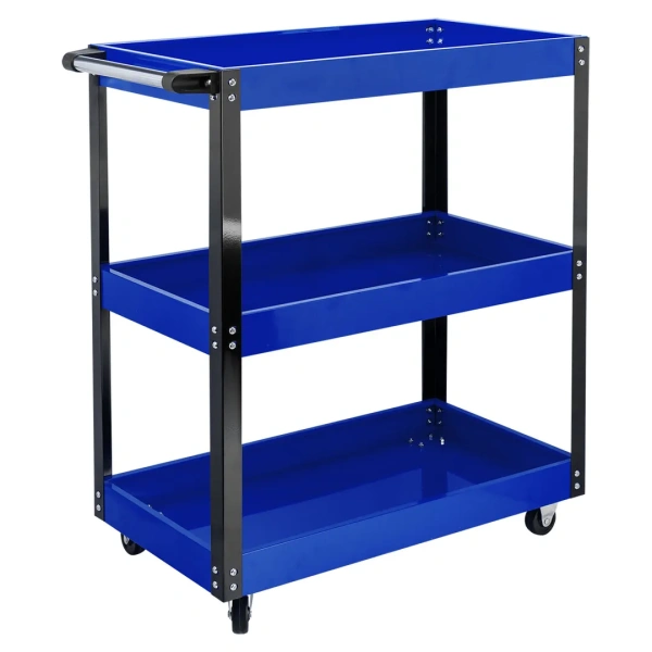 Тележка инструментальная металлическая 3-х полочная