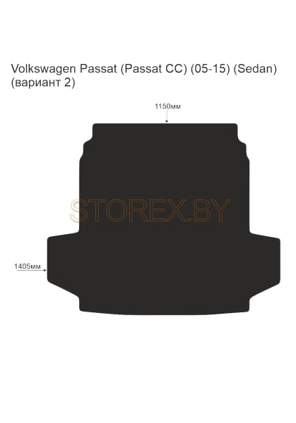 Volkswagen Passat (Passat CC) (05-15) (Sedan) Багажник (вариант 2) copy