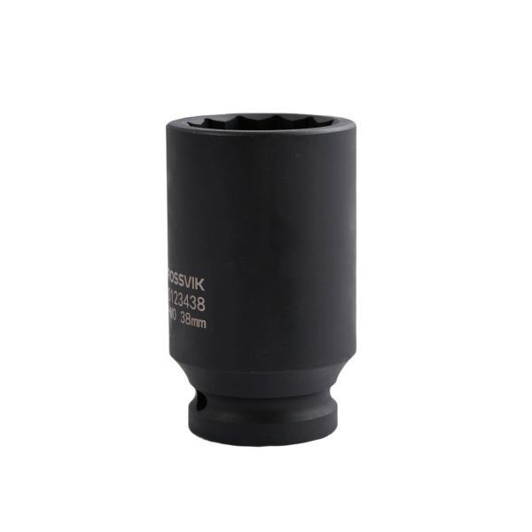 Головка торцевая ударная глубокая 12-гранная ROSSVIK SID123438 (3/4", 38 мм)