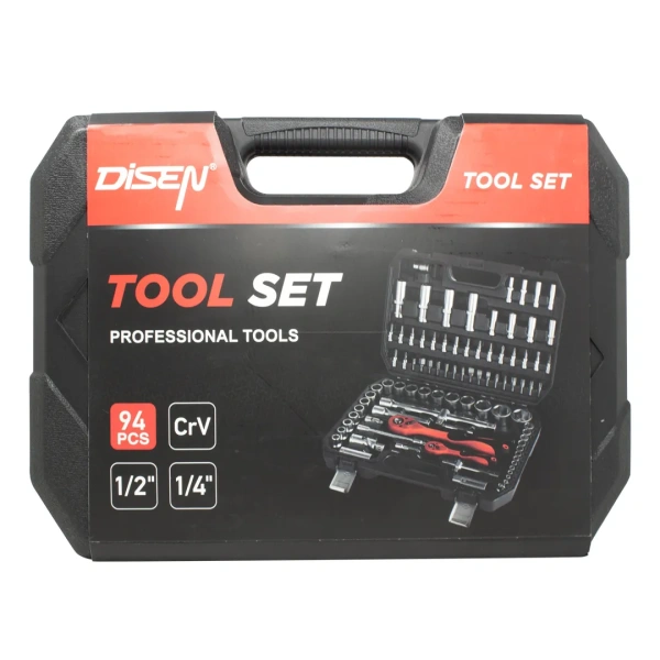 Набор инструментов 94пр.1/4''1/2''(6гр.)(4-32мм)