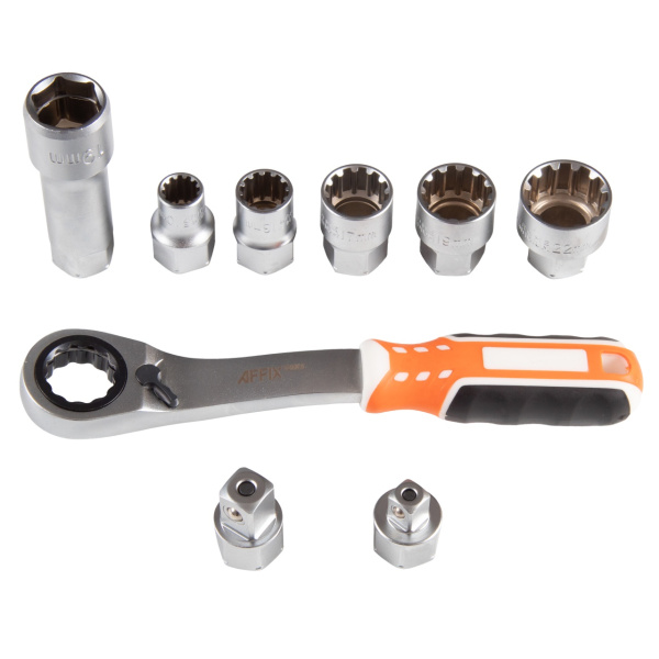 Набор для демонтажа остатков свечей накаливания кейс 22 предмета AFFIX AF10312022C