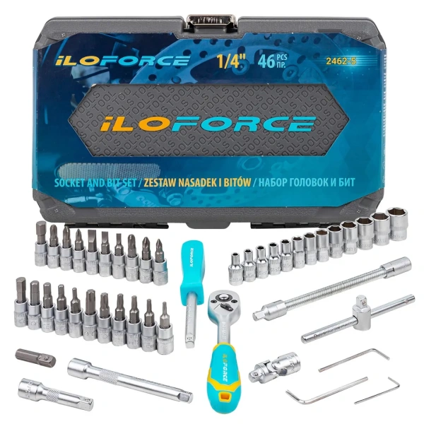 Набор инструмента 46пр. 1/4''(6-гр.)(4-14мм)