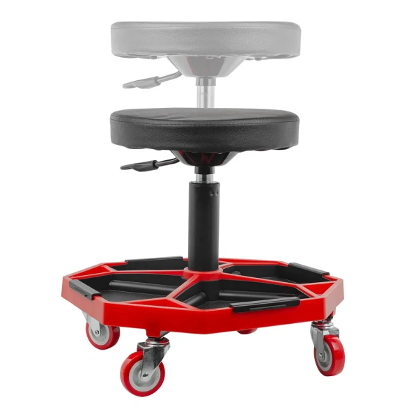 Стул слесарный передвижной с регулировкой высоты, поворотный 360гр.(h min-400мм,h max-540мм,Ø сидения-300мм,съемные лотки-4шт)