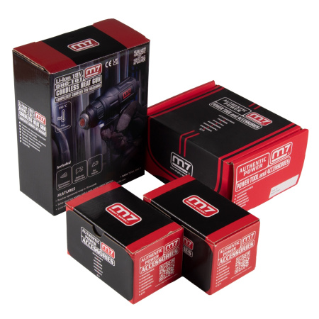 Аккумуляторный фен MIGHTY SEVEN DHG-101A (18 В, 7 предметов)