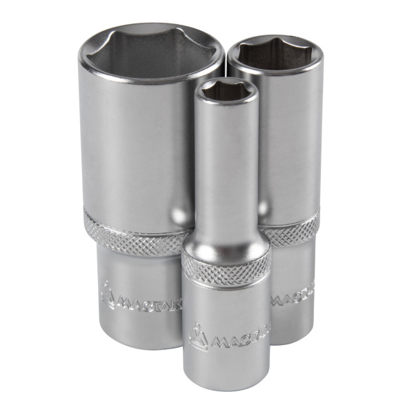 Набор глубоких торцевых головок шестигранные МАСТАК 5-014021 (1/2", 8-36 мм, ложемент, 21 предмет)