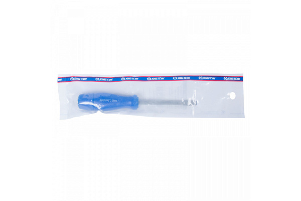 Отвертка шлицевая Slotted 5,5 мм 75 мм, силовая, пластиковая ручка KING TONY 14825503