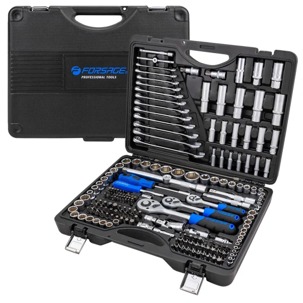 Набор инструментов 216пр. 1/4'', 3/8'', 1/2''(6гр.)(4-32мм)(NEW)