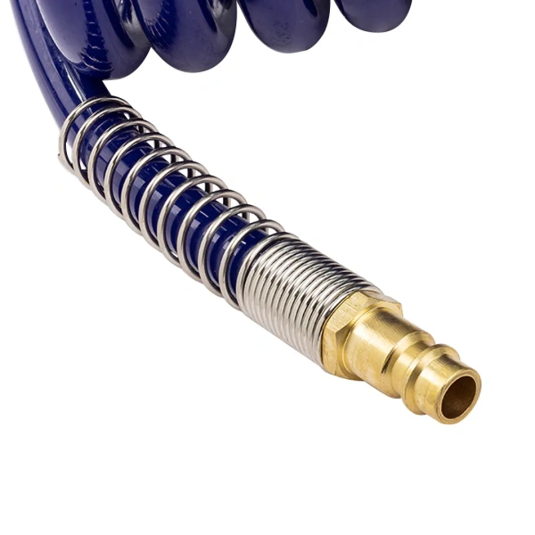 Шланг витой полиуретановый 8 х 12мм х 10м с быстроразъемами