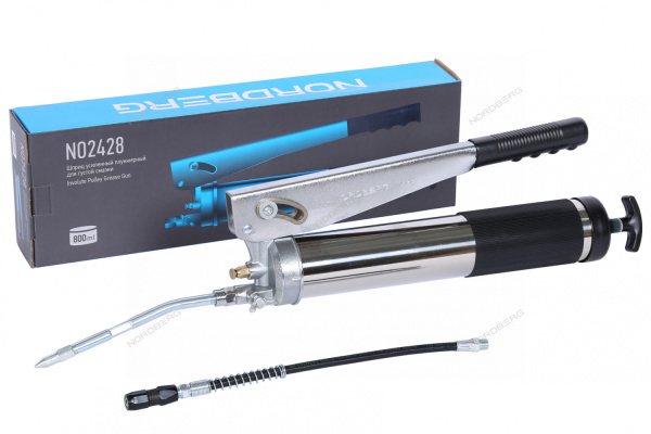 Шприц плунжерный для густой смазки NORDBERG NO2428 (800 мл)