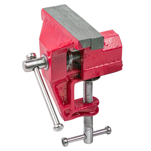 Тиски настольные мини (ширина губ - 70мм, захват-35мм, крепление ''струбцина'')