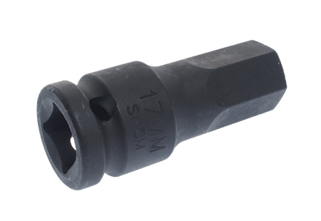 Бита-головка ударная JTC-446117 (1/2", HEX, H17х25 мм, L=60 мм)