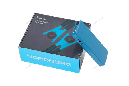 NORDBERG Устройство WSA15 пусковое портативное 5/12V, емкость 15 Aч