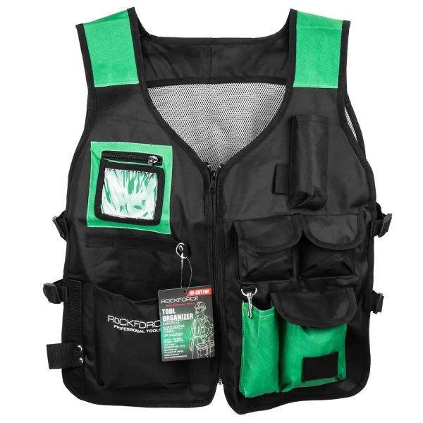 Жилет-органайзер рабочий для инструмента регулируемый (материал ПВХ 600D)