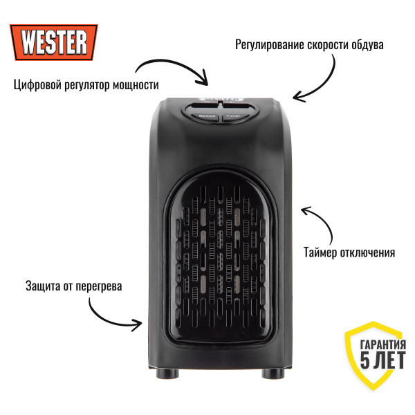 Тепловентилятор электрический Wester TBK-400hh