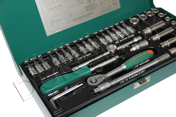 Набор головок торцевых S04H2141S, 1/4"DR, 4-13 мм, 41 предмет