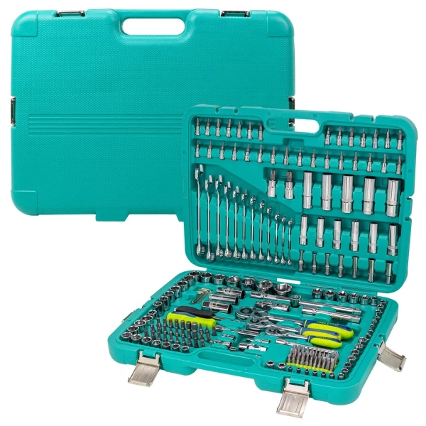 Набор инструментов 216пр. 1/4''3/8''1/2''(6гр.)(4-32мм) в пласт. кейсе