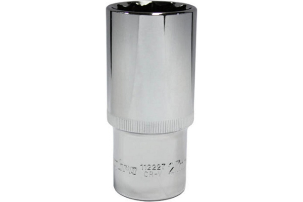 Головка торцевая глубокая 12-гранная Ombra 112227 (1/2" DR, 27 мм)