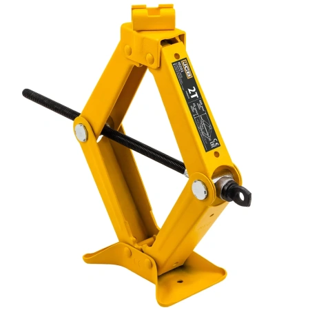 Домкрат механический ''ромб''2т (H min 115мм, H max 405мм, длина в слож. виде 400мм) в водоотталк.чехле с рукояткой 390мм