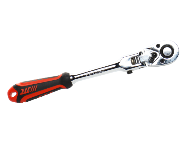 Ключ трещотка шарнирная с резиновой рукояткой JTC 7324A (1/2", 72 зуба, 278 мм)