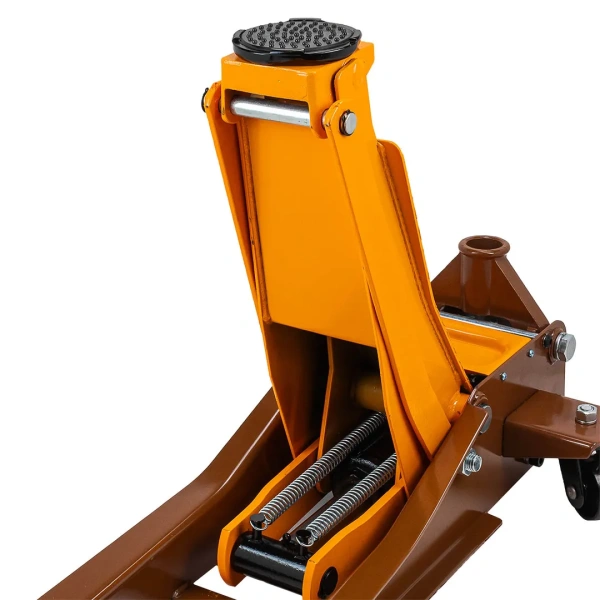 Домкрат подкатной гидравлический двухпоршневой, 3т