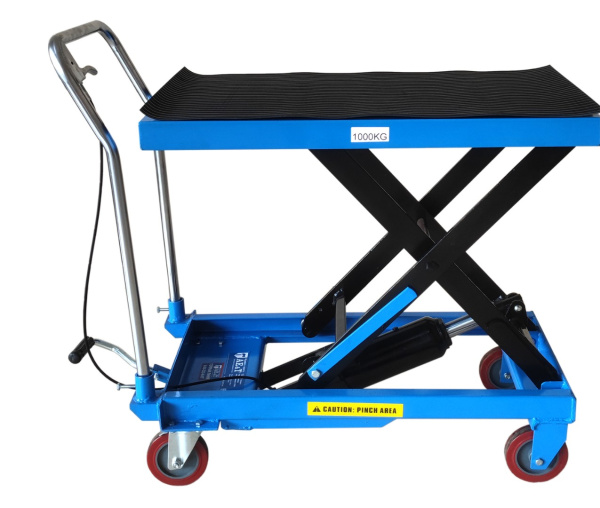 Тележка гидравлическая платформенная TLF-100 AE&T 1000 кг