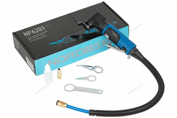 Нож пневматический для срезки стекол, с набором насадок NORDBERG NP6201