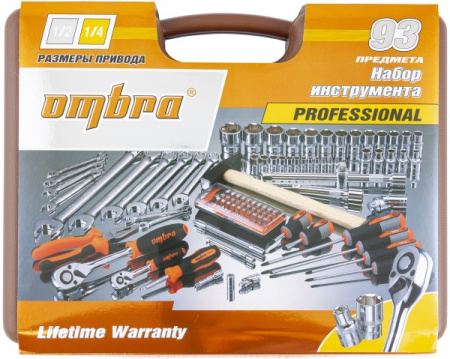 Набор инструмента универсальный Ombra OMT93S (93 пр.)