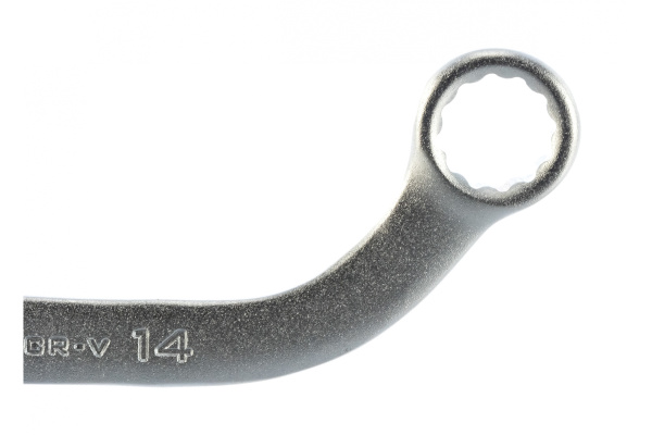 Ключ гаечный накидной W231214, изогнутый 75°, 12х14 мм