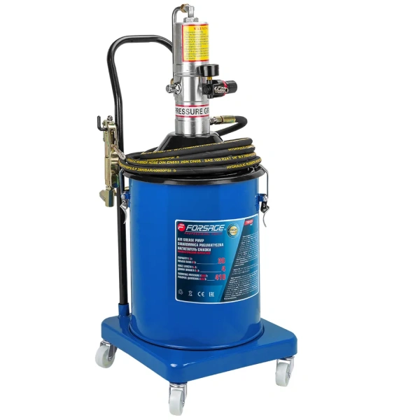 Нагнетатель смазки пневматический перекатной, 20л