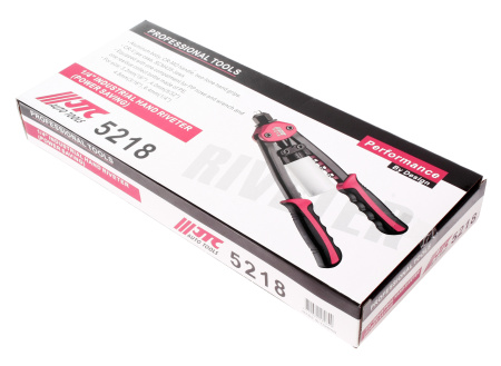 Заклепочник ручной вытяжной с контейнером для сбора стержней JTC 5218 (325 мм, 3.2, 4,4.8, 6.4 мм)