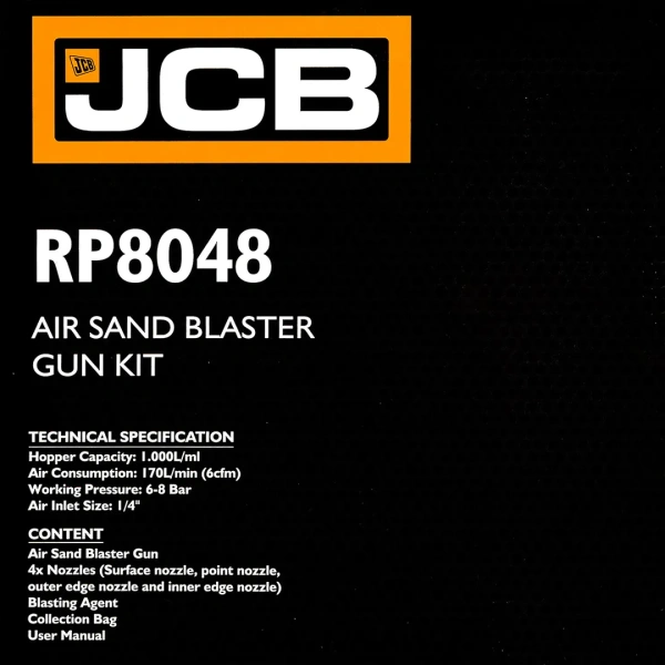 Пистолет пескоструйный пневматический со сменными насадками и песком(бачок-1л,сопло-3.2,давление 6-8bar,170 л/мин)