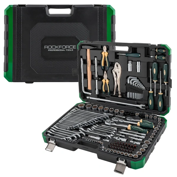 Набор инструментов 142+6 пр.1/4''3/8''1/2''(6-гр.)(4-32мм)