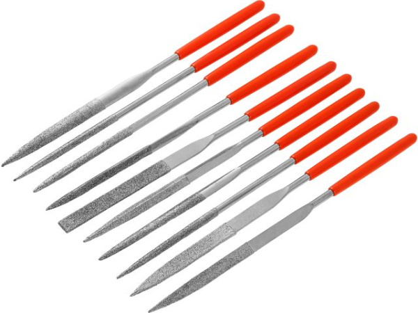 Набор надфилей алмазных 140х50х3мм 10шт. STARTUL PROFI (ST4046-10)