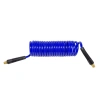 Шланг витой полиуретановый 6.5 х 10мм х 5м с резьбовыми наконечниками 1/4''(для воздуха)