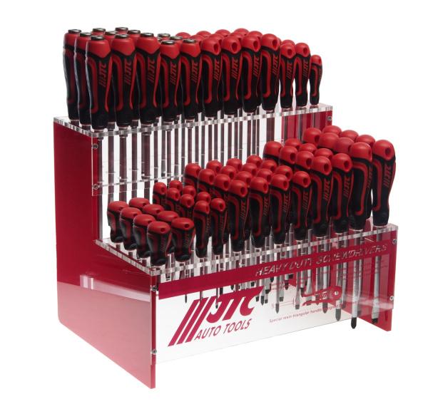 Набор отверток силовых JTC 7723 (84 предмета на стенде)